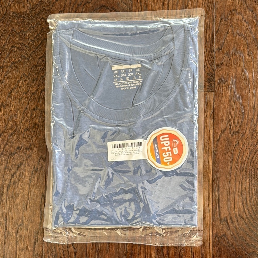 Men’s Blue UPF 50+ T-Shirt 2XL